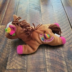 LISA FRANK VINTAGE 1990's  RAINBOW CHASER HORSE BEANIE
